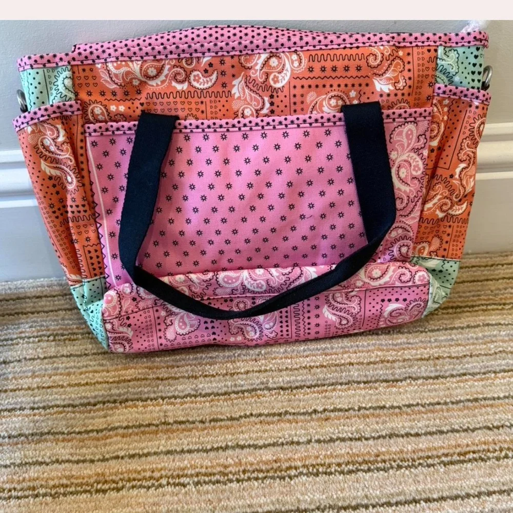 Cath Kidston Pink and Orange Paisley Tote - Picture 2 of 4